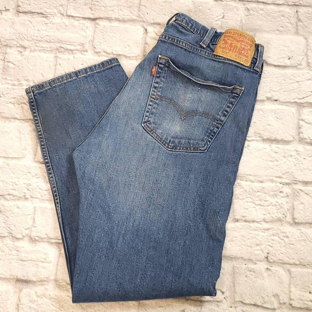 Levi's 505 Regular Straight Fit Jeans size 38